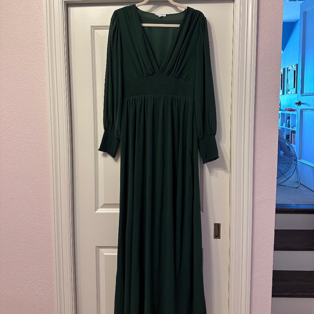 Baltic Born Forest Green Maxi Dress